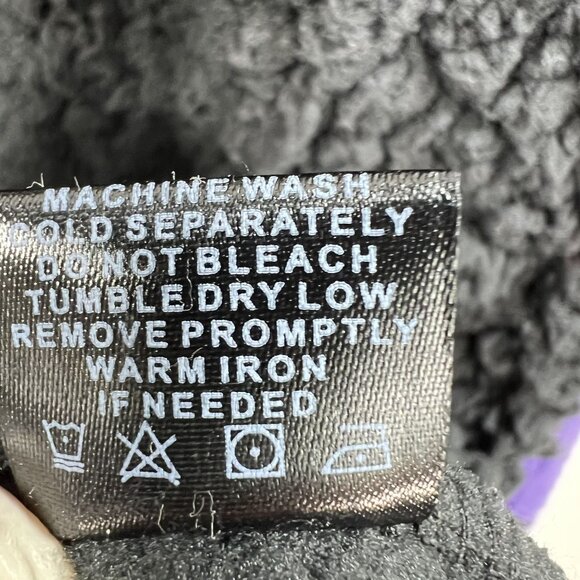 NFL Team Apparel NWT Baltimore Ravens M/L Sherpa Fleece Shacket Black Full Zip - Picture 13 of 16